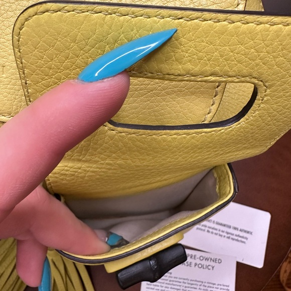 Gucci Leather Bamboo Tassel Backpack - Picture 14 of 16